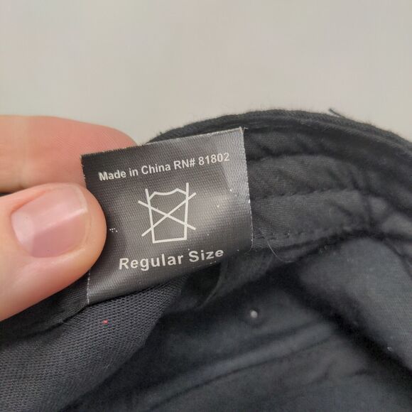 Teamworld Men's Snapback Hat Black Embroidered Dish Wineglass Logo - Picture 8 of 8